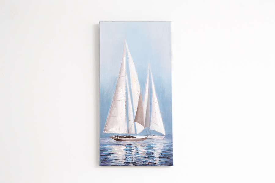 ヨット 40×80cm - アート・インテリア絵画の通販 ｜リビングハウス 
