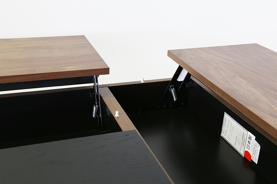 デュエ(金属脚)昇降式テーブル センターテーブル／リビングテーブル
