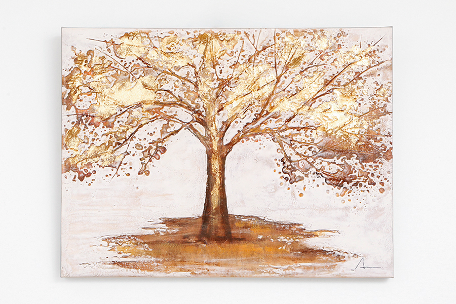 ツリーゴールド 80×60cm - アート・インテリア絵画の通販 ｜リビング