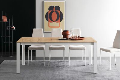 カリガリス デュッカ 伸長式ダイニングテーブル ／ Calligaris Duca extendable Dining table[CS4089-R 130] P49W 