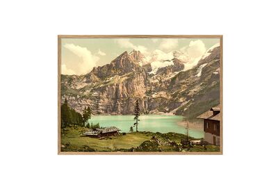 ポスター OESCHINEN LAKE / 50×70cm / オークフレーム 