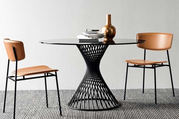 Calligaris (カリガリス) VORTEX(ボルテックス) 円形ダイニングテーブル ダイニングテーブルの通販 ｜リビングハウス