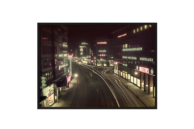 ポスター NIGHT STOCKHOLM / 50×70cm / ブラックアルミフレーム 